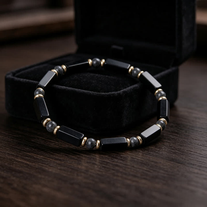 Olivenorma Natural Stone Beaded Design & Strength Protection Symbol Bracelet - image 3