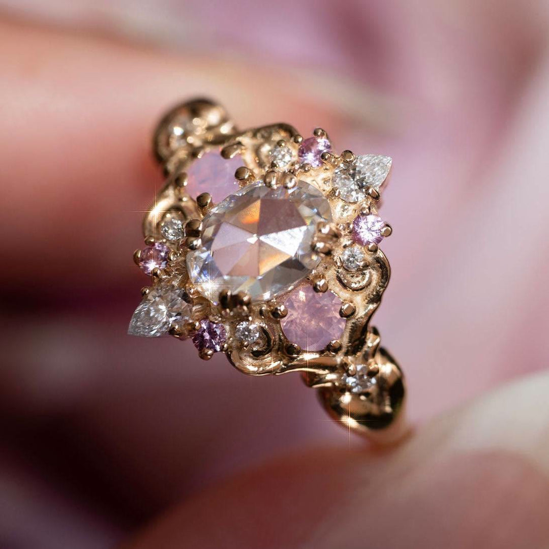 FREE Today: Handcrafted Luxury Vintage Victorian Style Oval Engagement Ring - image 6