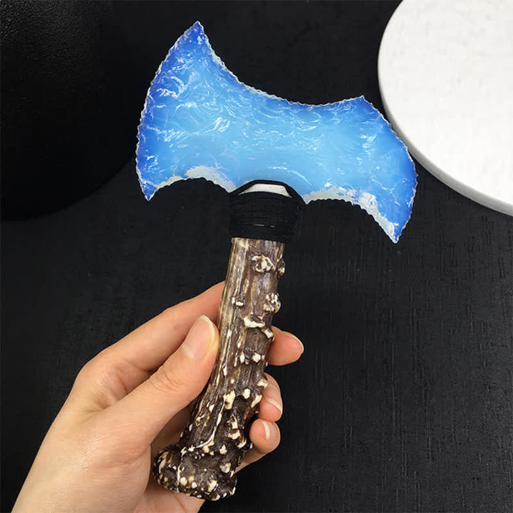 Olivenorma Opal Stone Blade Handmade Design Symbolizes Strength Ornament - Axe A - image 9