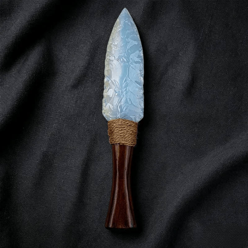 Olivenorma Opal Stone Blade Handmade Design Symbolizes Strength Ornament - Sword C - image 6