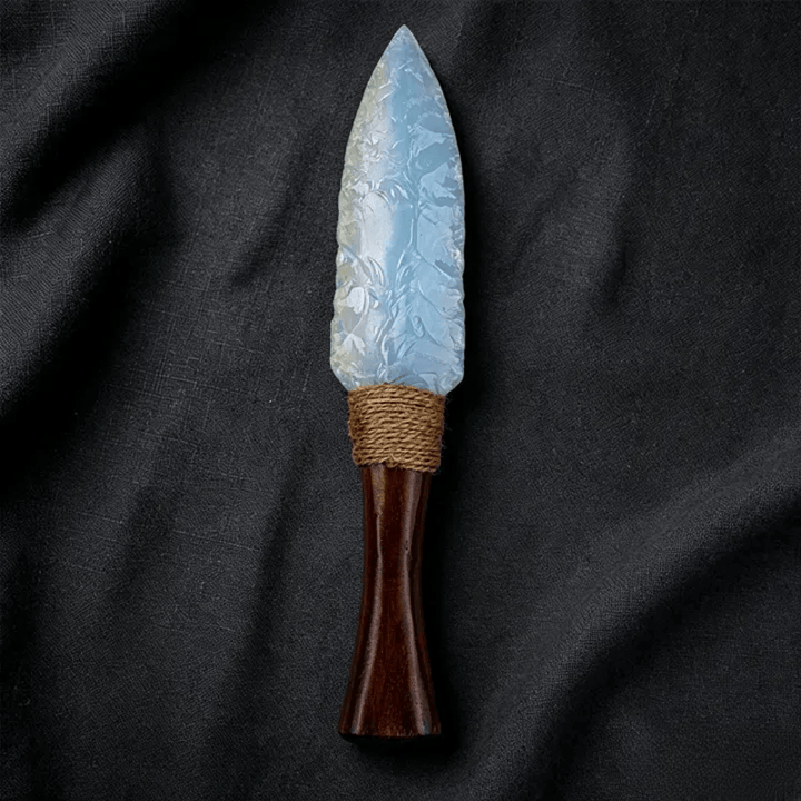 Olivenorma Opal Stone Blade Handmade Design Symbolizes Strength Ornament - Sword C - image 6