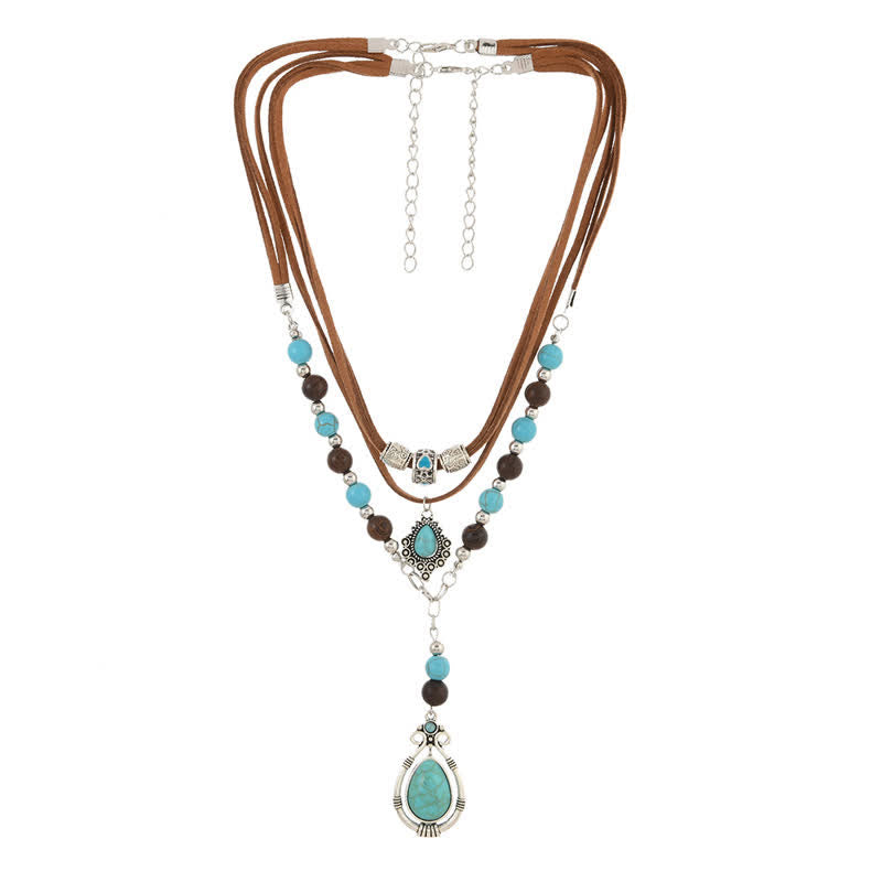 Olivenorma Turquoise Layered Necklace Design & Spiritual Protection Symbol - image 12
