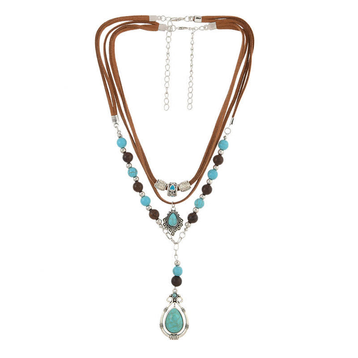 Olivenorma Turquoise Layered Necklace Design & Spiritual Protection Symbol - image 12