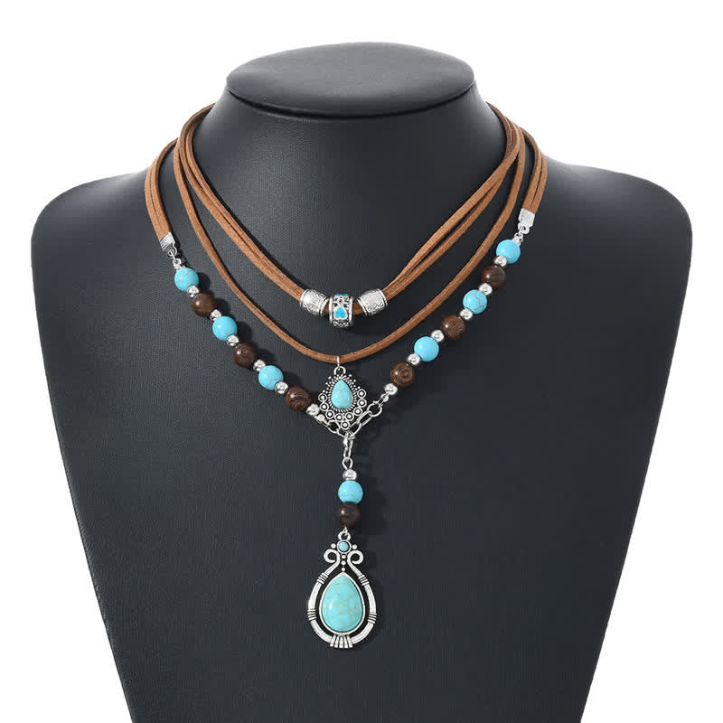 Olivenorma Turquoise Layered Necklace Design & Spiritual Protection Symbol - image 11