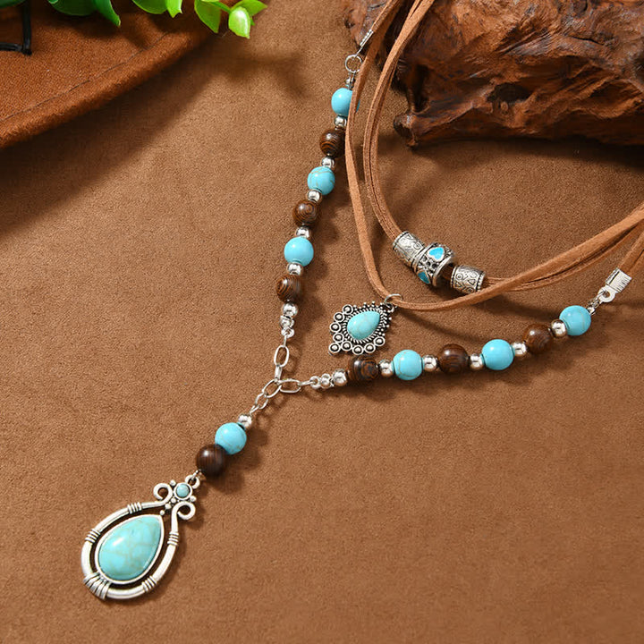 Olivenorma Turquoise Layered Necklace Design & Spiritual Protection Symbol - image 5