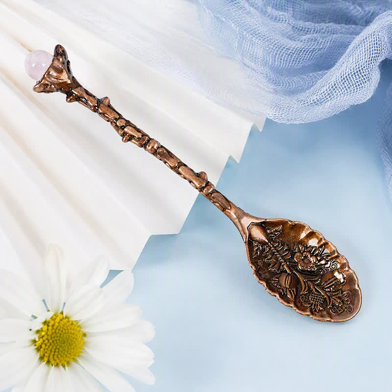 Olivenorma Assorted Crystal Branch Spoon Craft Design Symbolizes Healing Ornament - image 8