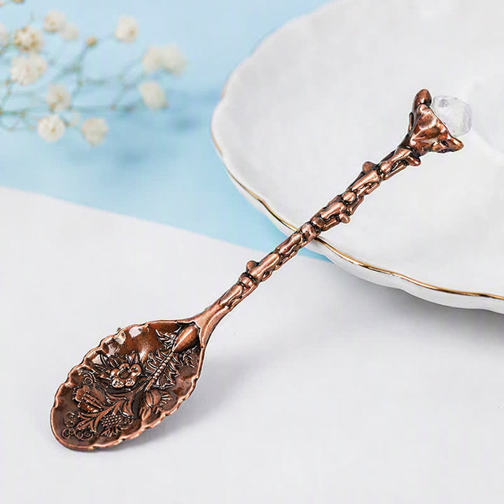 Olivenorma Assorted Crystal Branch Spoon Craft Design Symbolizes Healing Ornament - Clear Quartz - Crystal Chips - image 12