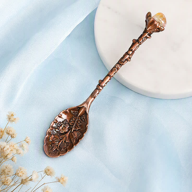 Olivenorma Assorted Crystal Branch Spoon Craft Design Symbolizes Healing Ornament - image 18