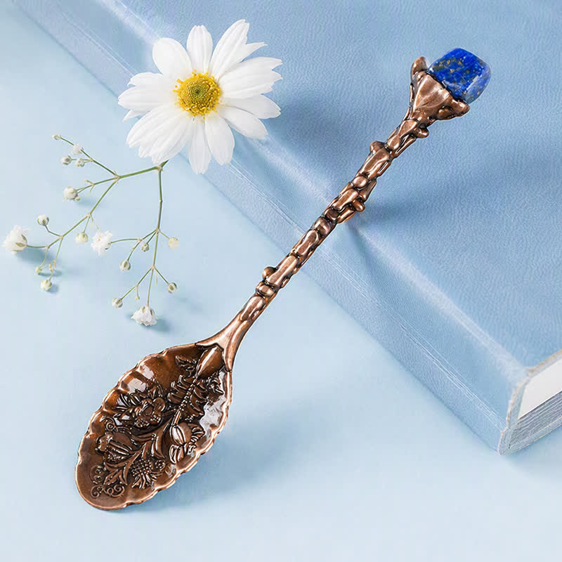 Olivenorma Assorted Crystal Branch Spoon Craft Design Symbolizes Healing Ornament - Lapis Lazuli - Crystal Chips - image 27