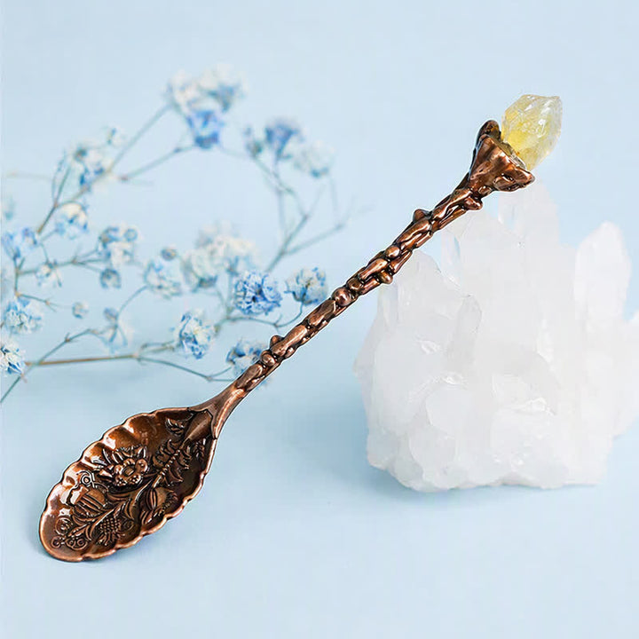 Olivenorma Assorted Crystal Branch Spoon Craft Design Symbolizes Healing Ornament - image 20