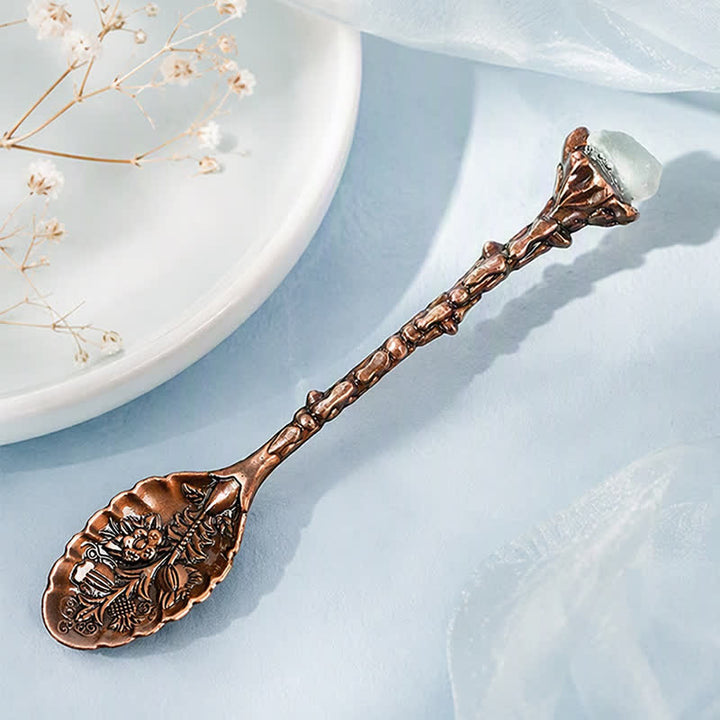 Olivenorma Assorted Crystal Branch Spoon Craft Design Symbolizes Healing Ornament - Fluorite - Raw Crystal - image 50