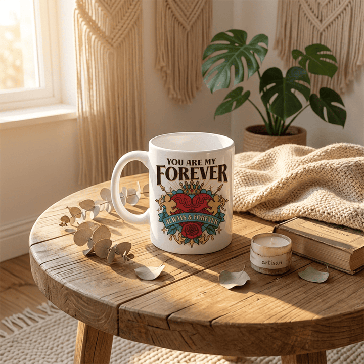 Olivenorma Heart Crown Cupid Eternal Love Ceramic Cup - image 3