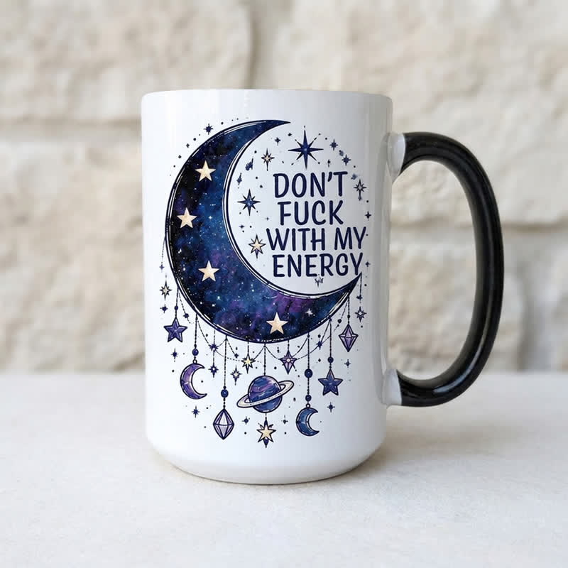 Olivenorma Cosmic Moon Star Guard Personal Energy Ceramic Cup - image 1