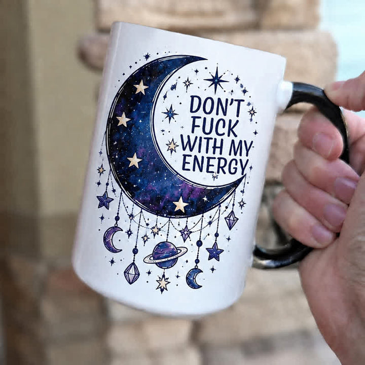 Olivenorma Cosmic Moon Star Guard Personal Energy Ceramic Cup - 450ml / 15oz - image 0
