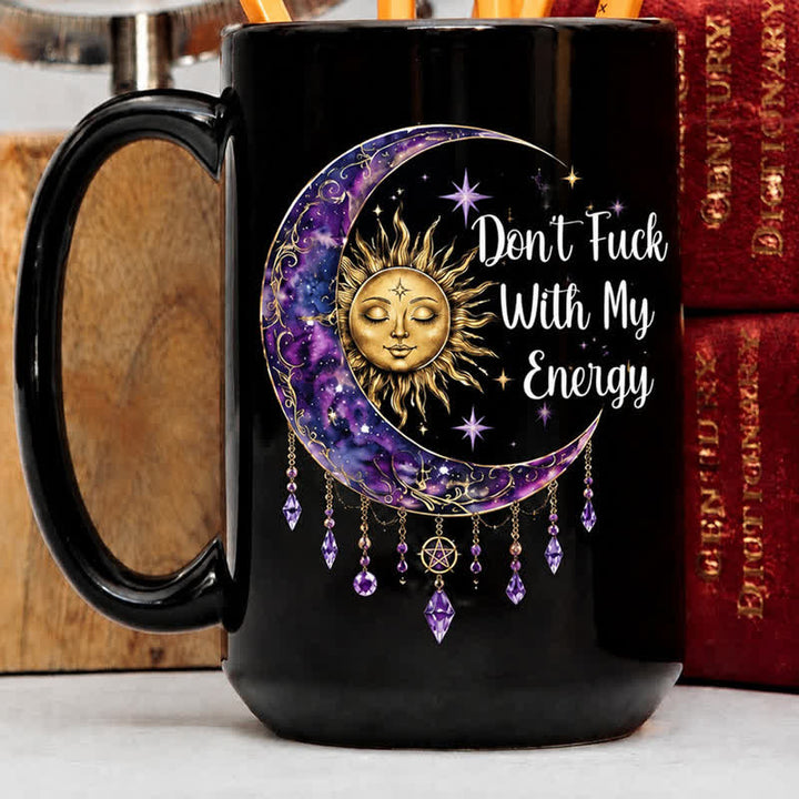 Olivenorma Sun Moon Crystal Protect Spiritual Energy Ceramic Cup - 450ml / 15oz - image 0