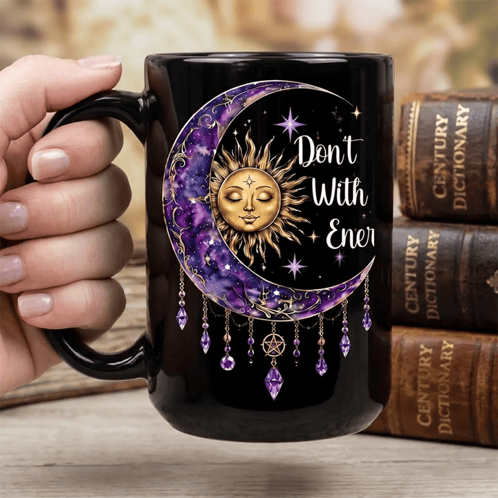 Olivenorma Sun Moon Crystal Protect Spiritual Energy Ceramic Cup - image 1
