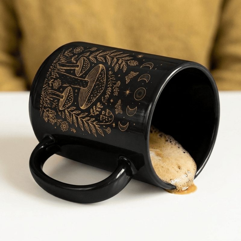 Olivenorma Celestial Mushroom Nature Spiritual Energy Ceramic Cup - image 4