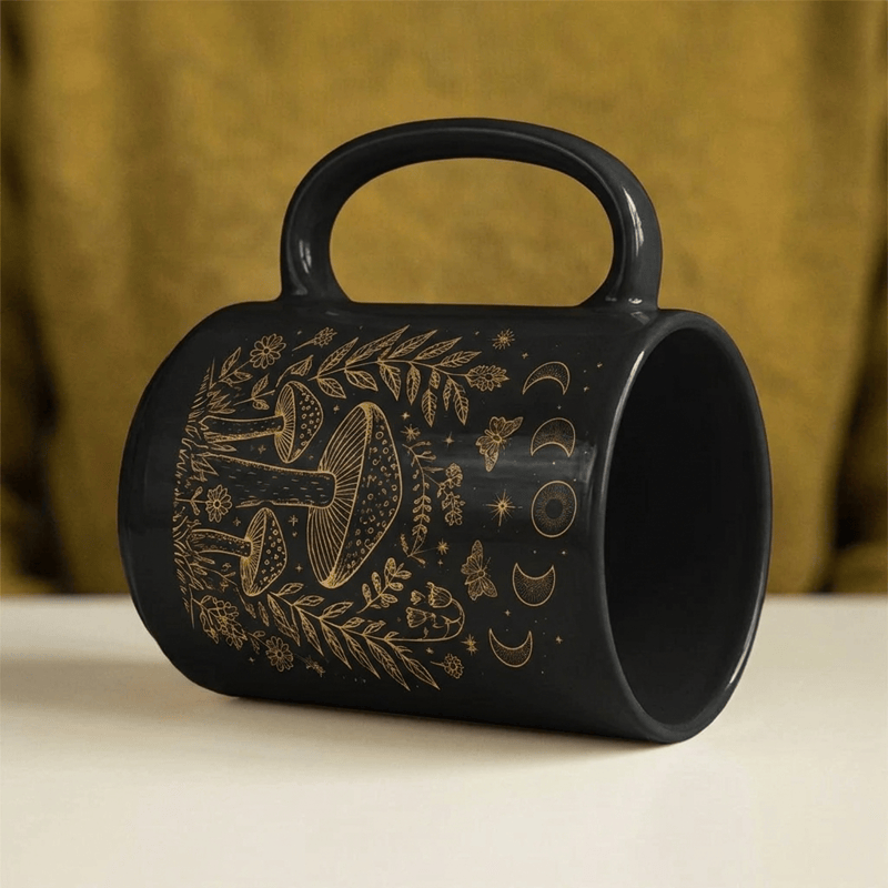 Olivenorma Celestial Mushroom Nature Spiritual Energy Ceramic Cup - image 5