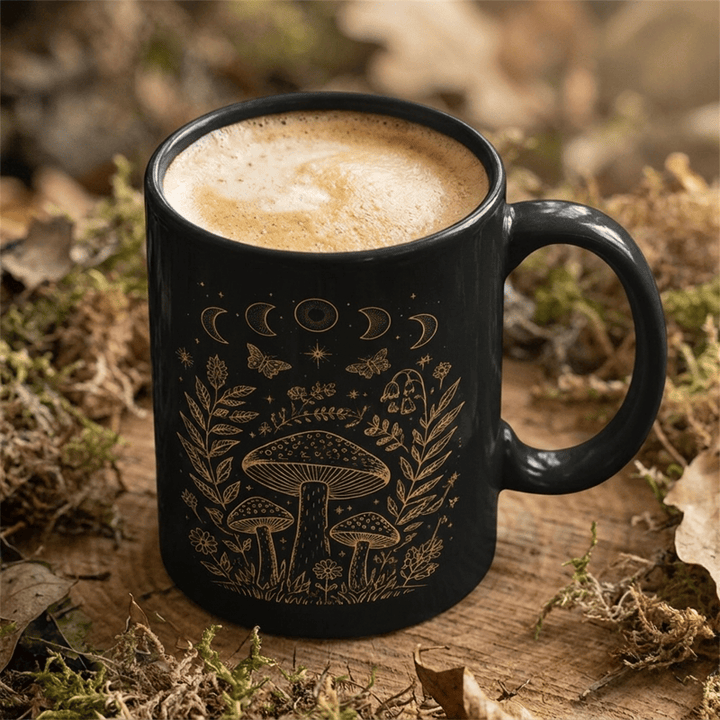 Olivenorma Celestial Mushroom Nature Spiritual Energy Ceramic Cup - image 2