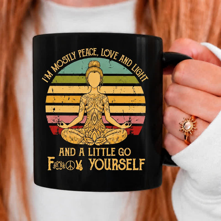 Olivenorma Yoga Meditation Figure Inner Serenity Ceramic Cup - 450ml / 15oz - image 0