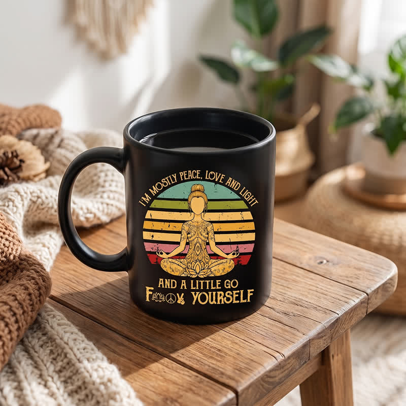 Olivenorma Yoga Meditation Figure Inner Serenity Ceramic Cup - image 2
