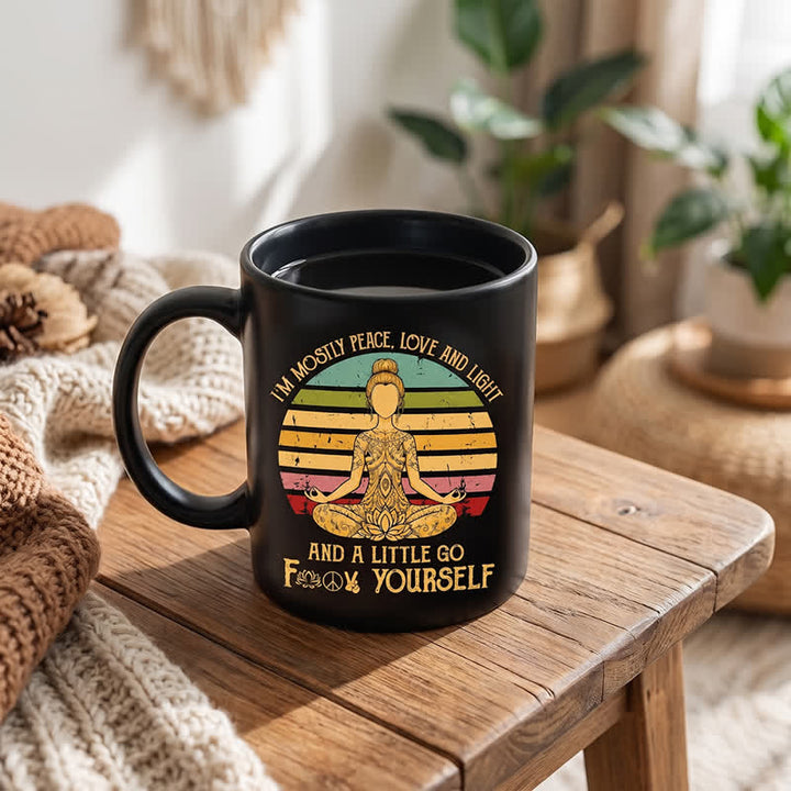 Olivenorma Yoga Meditation Figure Inner Serenity Ceramic Cup - image 2