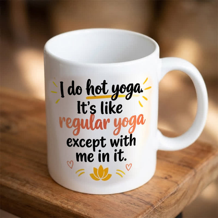 Olivenorma Hot Yoga Funny Quote Lotus Ceramic Cup - image 4