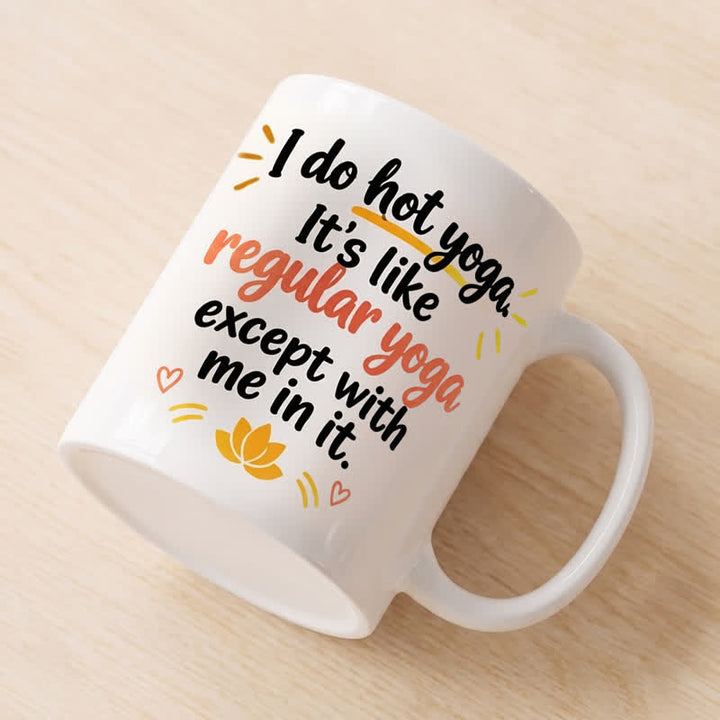 Olivenorma Hot Yoga Funny Quote Lotus Ceramic Cup - image 3