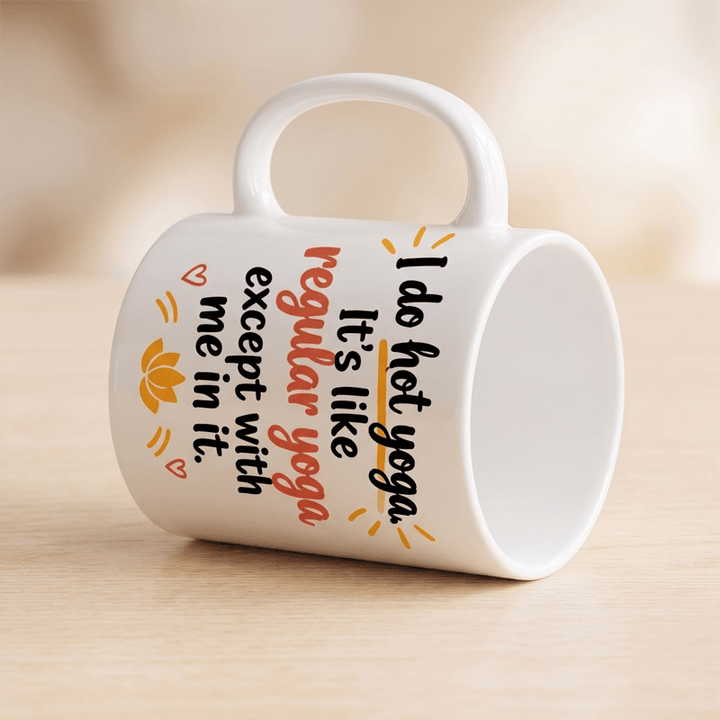 Olivenorma Hot Yoga Funny Quote Lotus Ceramic Cup - image 5