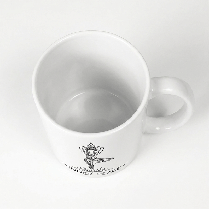Olivenorma Yoga Tree Pose Inner Peace Ceramic Cup - image 5