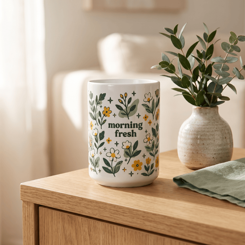 Olivenorma Wildflower Morning Fresh Vitality Ceramic Cup - image 5