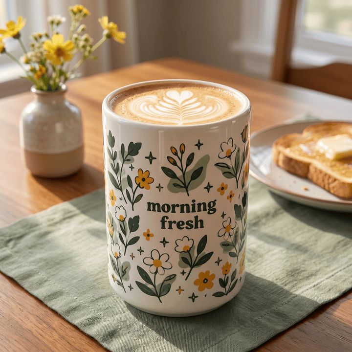 Olivenorma Wildflower Morning Fresh Vitality Ceramic Cup - image 3