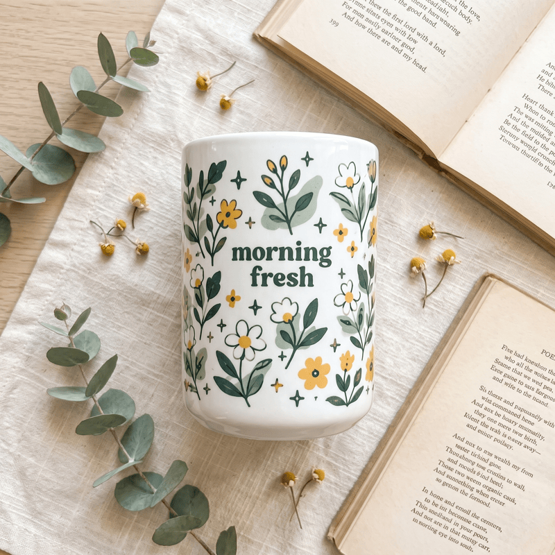Olivenorma Wildflower Morning Fresh Vitality Ceramic Cup - image 4