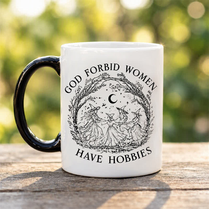 Olivenorma Dancing Witches Celebrate Female Solidarity & Freedom Ceramic Cup - image 7