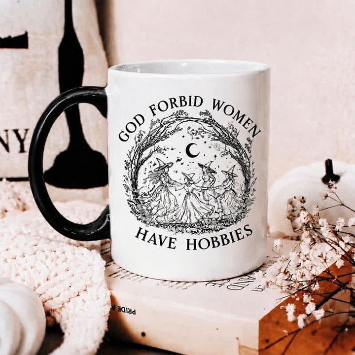 Olivenorma Dancing Witches Celebrate Female Solidarity & Freedom Ceramic Cup - image 8
