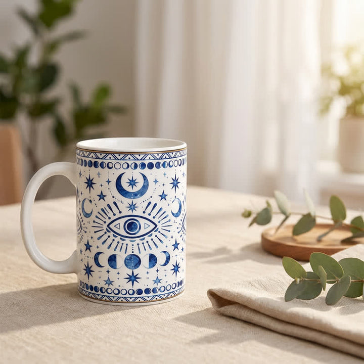 Olivenorma Celestial Evil Eye Moon Phase Star Protection Ceramic Cup - image 7