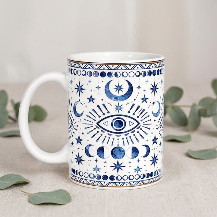 Olivenorma Celestial Evil Eye Moon Phase Star Protection Ceramic Cup - image 8