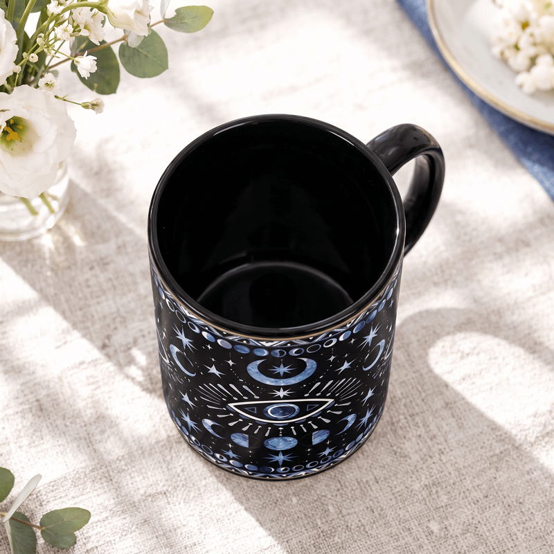 Olivenorma Celestial Evil Eye Moon Phase Star Protection Ceramic Cup - image 3