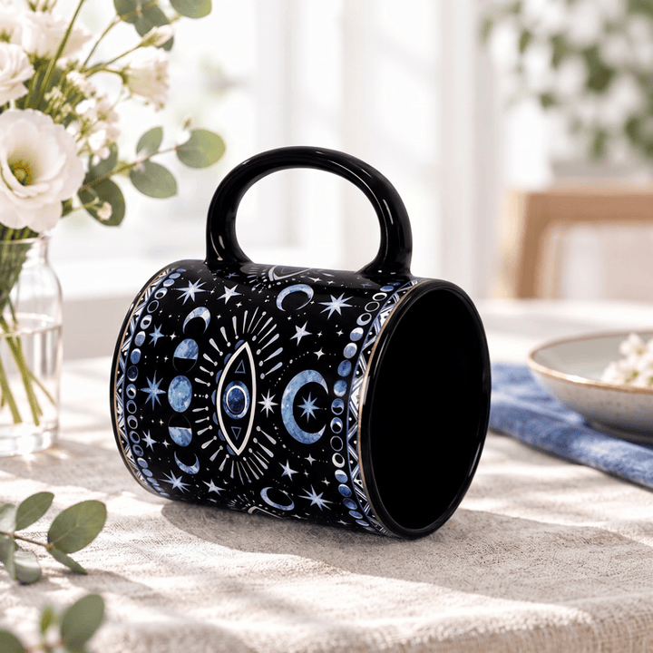 Olivenorma Celestial Evil Eye Moon Phase Star Protection Ceramic Cup - image 2
