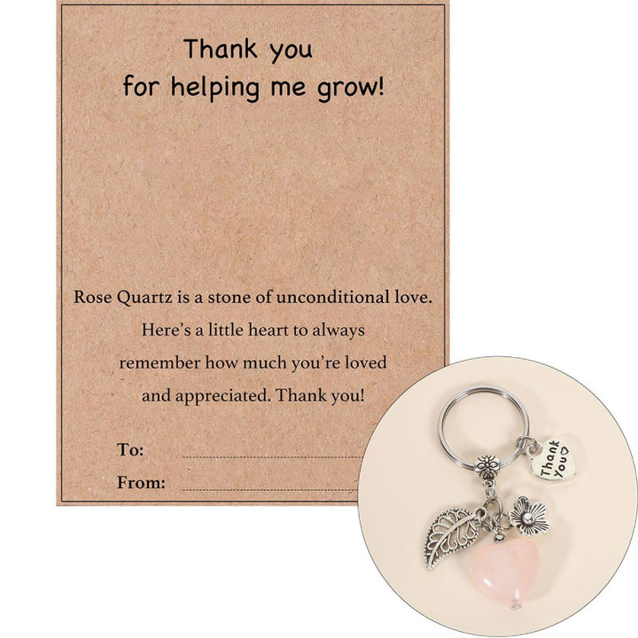 FREE Today: Thank You Crystal Healing Stone Keychain Gift for Women - Thank You Help Me Grow Teacher Gifts - image 5