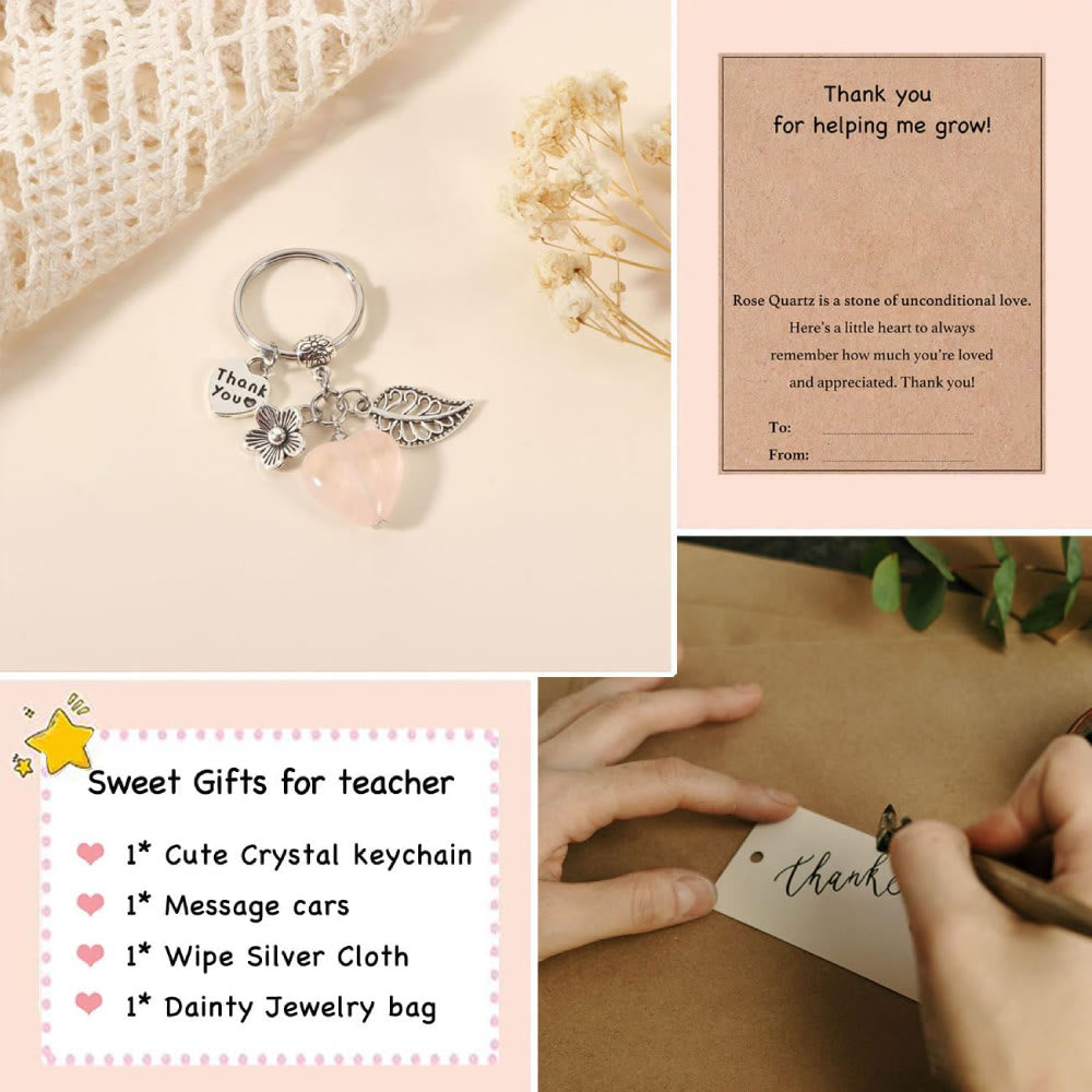FREE Today: Thank You Crystal Healing Stone Keychain Gift for Women - Thank You Help Me Grow Teacher Gifts - image 33