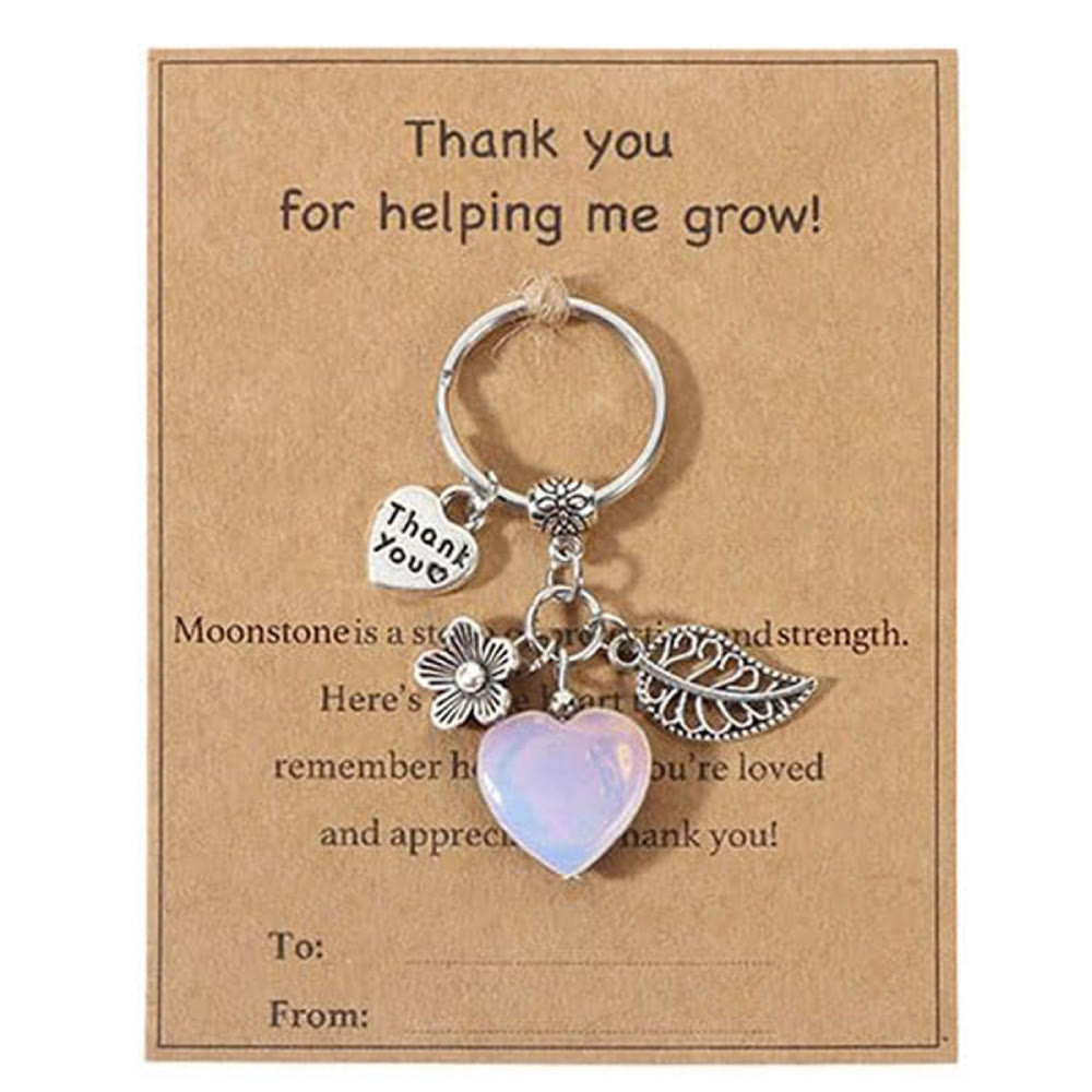 FREE Today: Thank You Crystal Healing Stone Keychain Gift for Women - Thank You Help Me Grow Teacher Gifts - Opalite - image 27