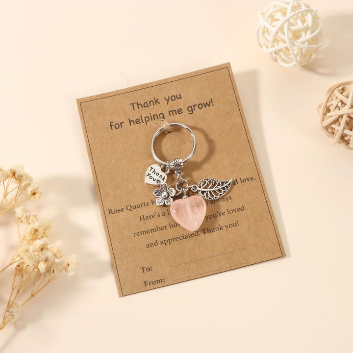 FREE Today: Thank You Crystal Healing Stone Keychain Gift for Women - Thank You Help Me Grow Teacher Gifts - image 3