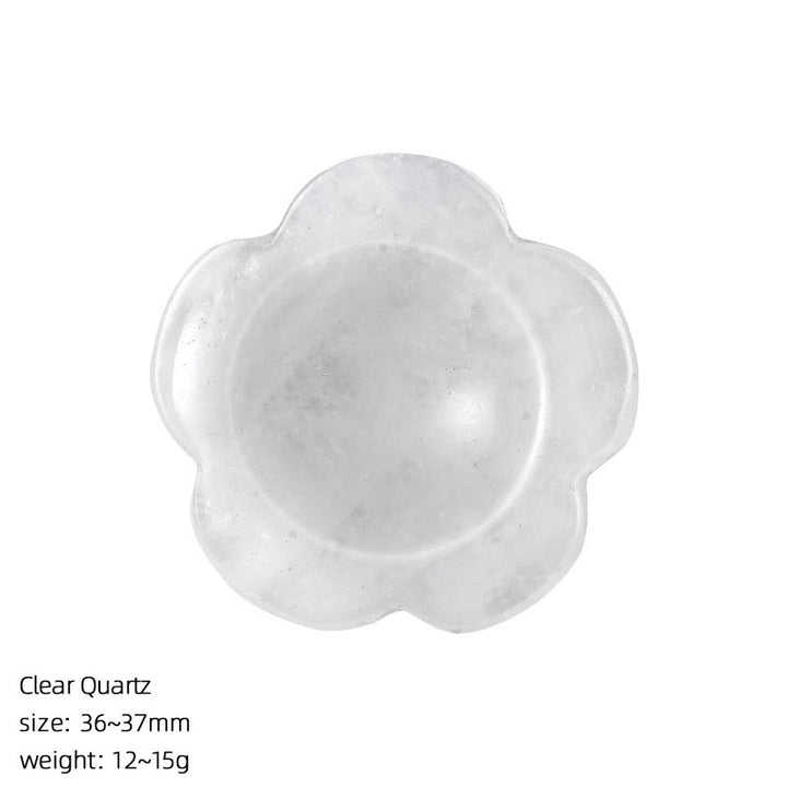 FREE Today: Natural Crystal Worry Stone Bulk Healing Crystals for Anxiety Relief - Clear Crystal - Flower - image 3
