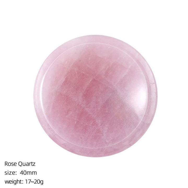 FREE Today: Natural Crystal Worry Stone Bulk Healing Crystals for Anxiety Relief - Rose Quartz - Round - image 18
