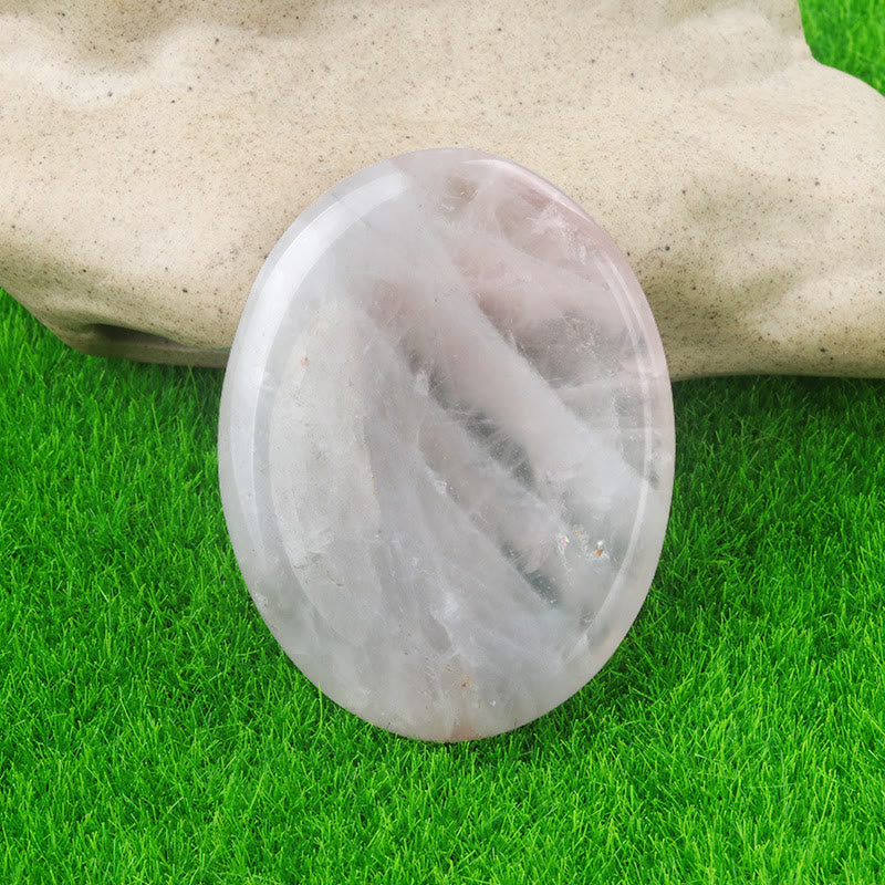 FREE Today: Natural Crystal Worry Stone Bulk Healing Crystals for Anxiety Relief - Rose Quartz - Oval - image 19