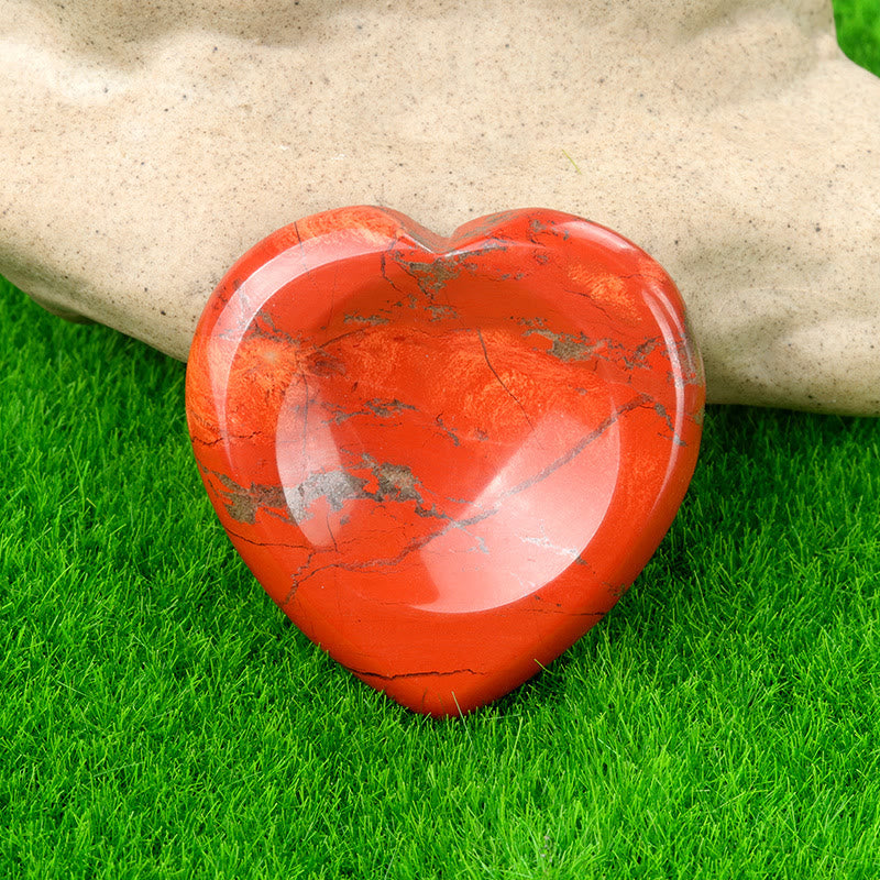 FREE Today: Natural Crystal Worry Stone Bulk Healing Crystals for Anxiety Relief - Red Jasper - Heart - image 45