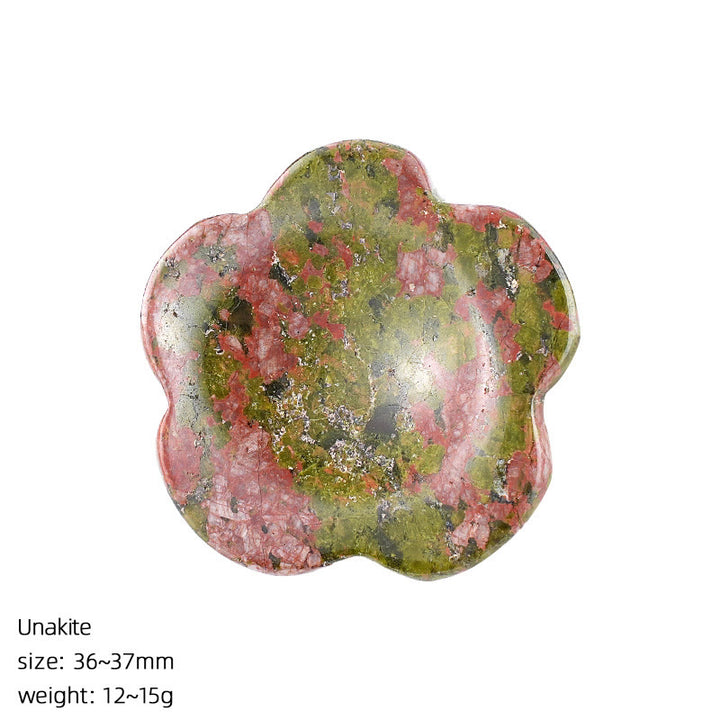 FREE Today: Natural Crystal Worry Stone Bulk Healing Crystals for Anxiety Relief - Unakite - Flower - image 50