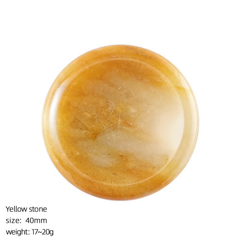 FREE Today: Natural Crystal Worry Stone Bulk Healing Crystals for Anxiety Relief - Yellow Aventurine - Round - image 59