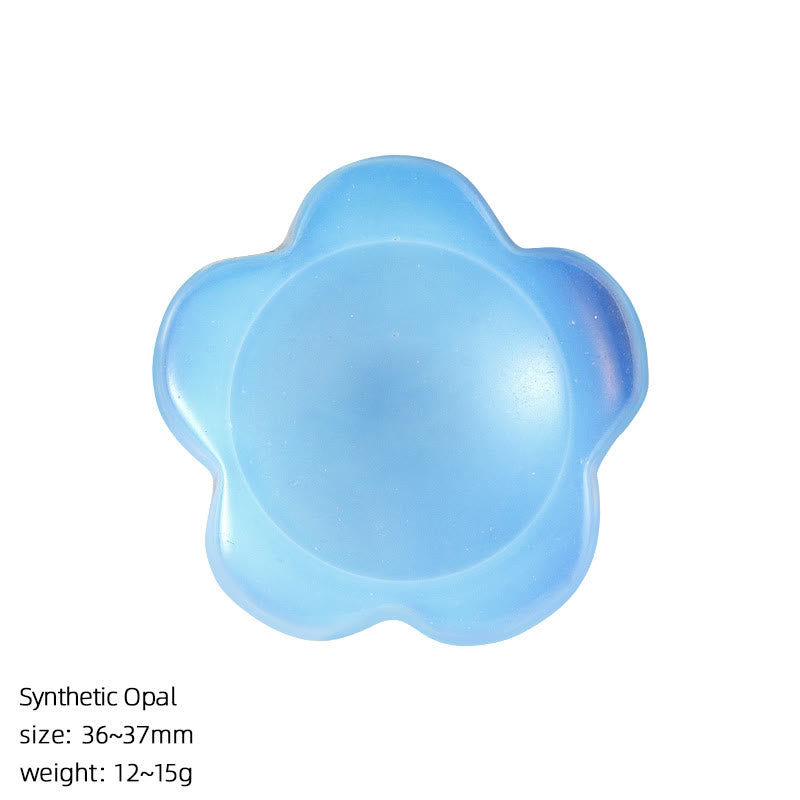 FREE Today: Natural Crystal Worry Stone Bulk Healing Crystals for Anxiety Relief - Opalite - Flower - image 62